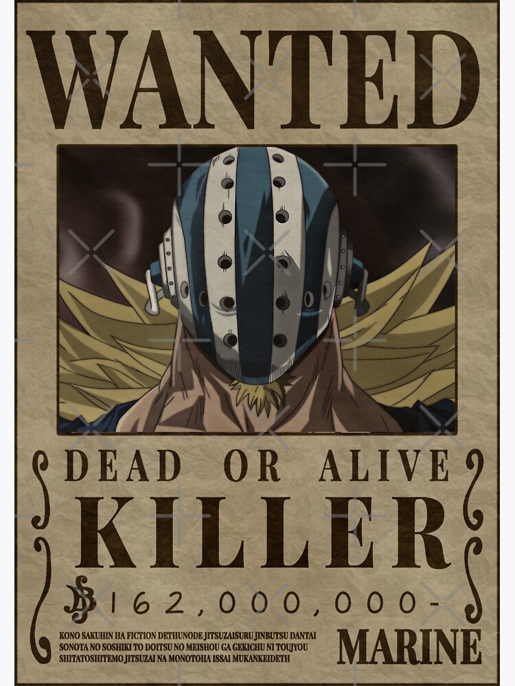 Killer One Piece Hitokiri Kamazo SMILE Bounty Poster | Sticker