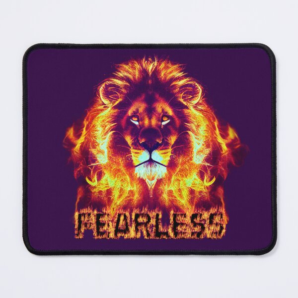 Item preview, Fearless Flaming Lion Design designed and sold by ThePurpleMelon.