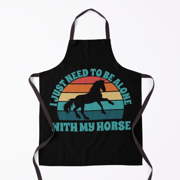 Item preview, I Just Need To Be Alone With My Horse Retro Sunset designed and sold by PeachesMommy.