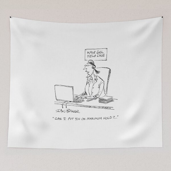 Item preview, Maximum Hold cartoon designed and sold by IanBakerToons.