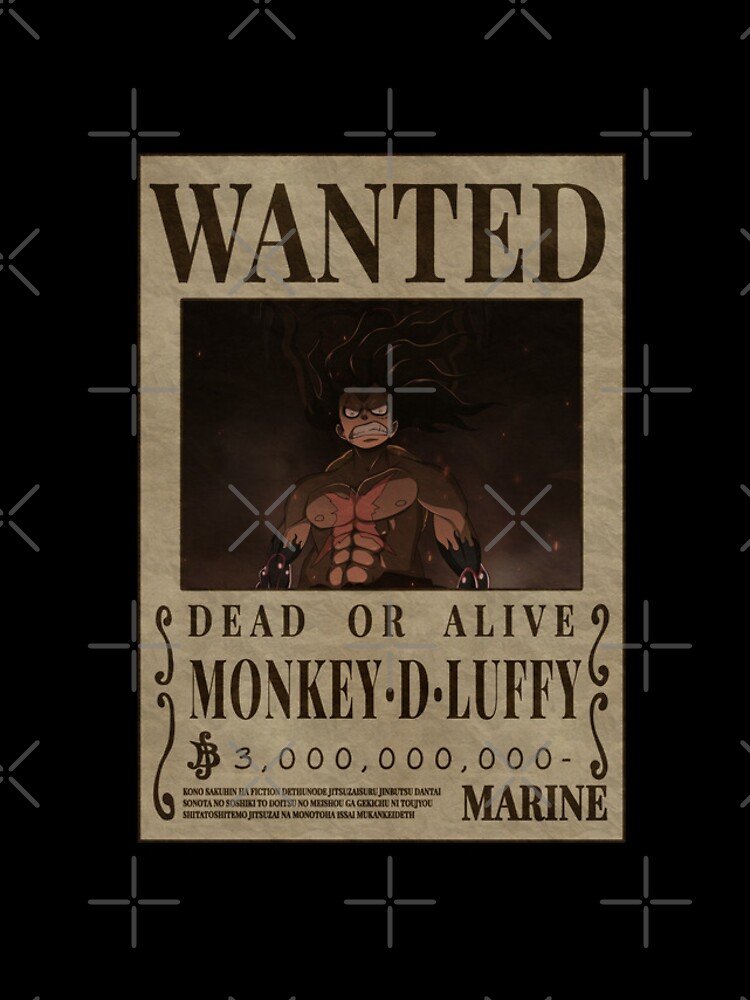 Monkey D Luffy Wanted Poster, One Piece , Painting by Celeste Skyhawer