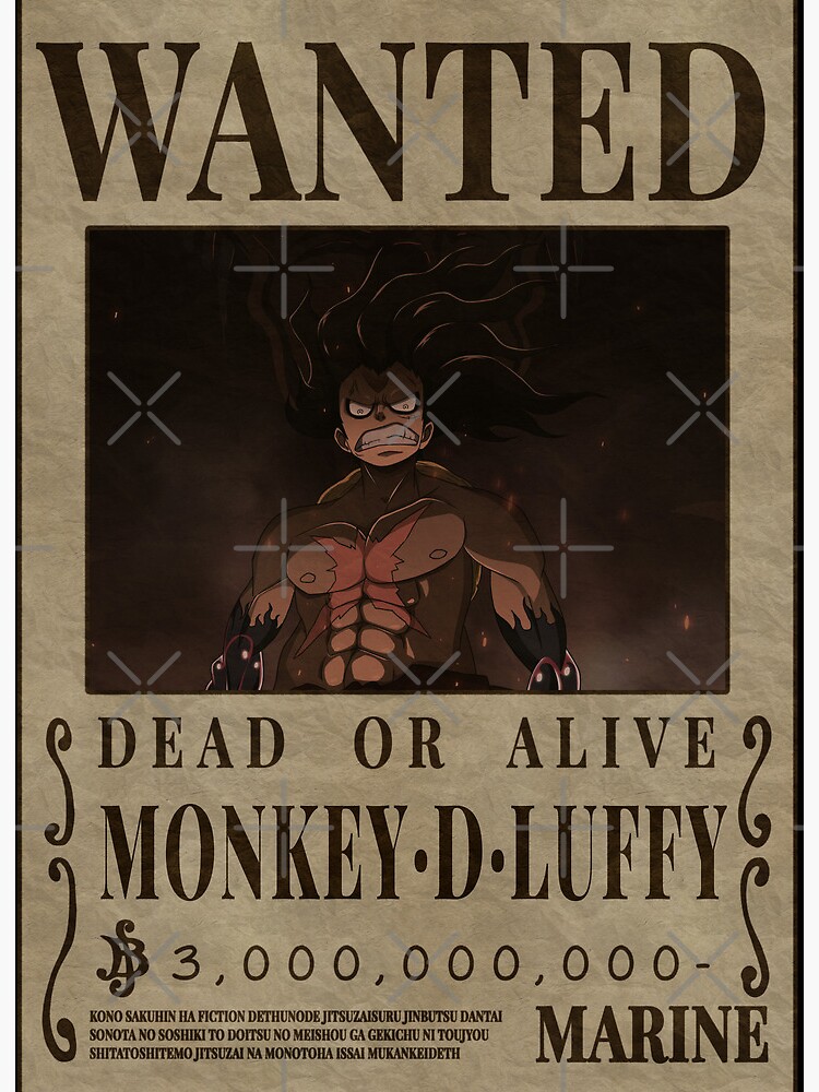 Ducky Luffy Wanted Poster