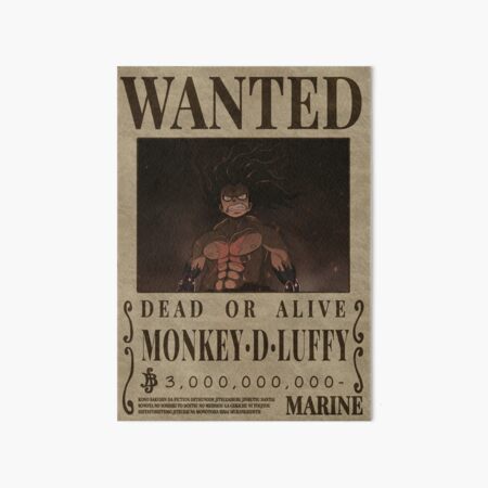 Monkey D Dragon Wanted Poster One Piece | Art Board Print