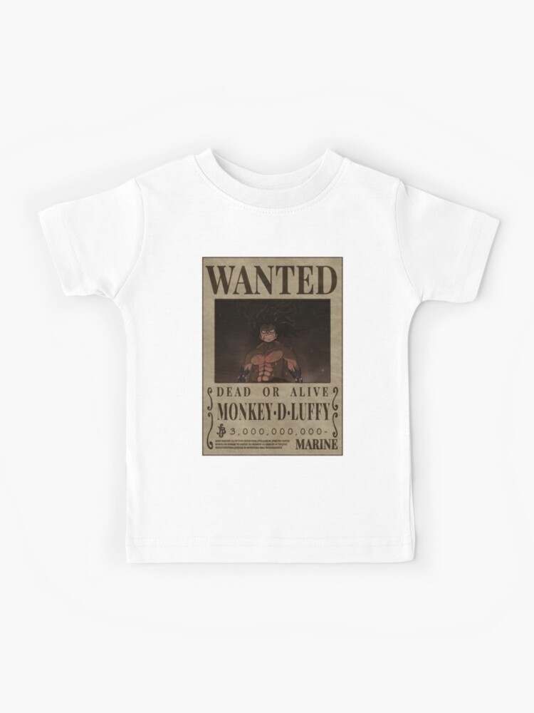 One Piece Straw Hat Pirates Wanted Poster T-Shirt