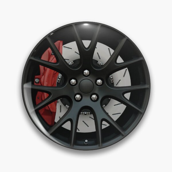 Item preview, American Muscle Car Wheel Design with Red Calipers designed and sold by ApexFibers.
