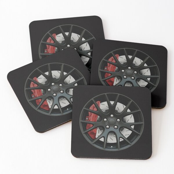 Item preview, American Muscle Car Wheel Design with Red Calipers designed and sold by ApexFibers.