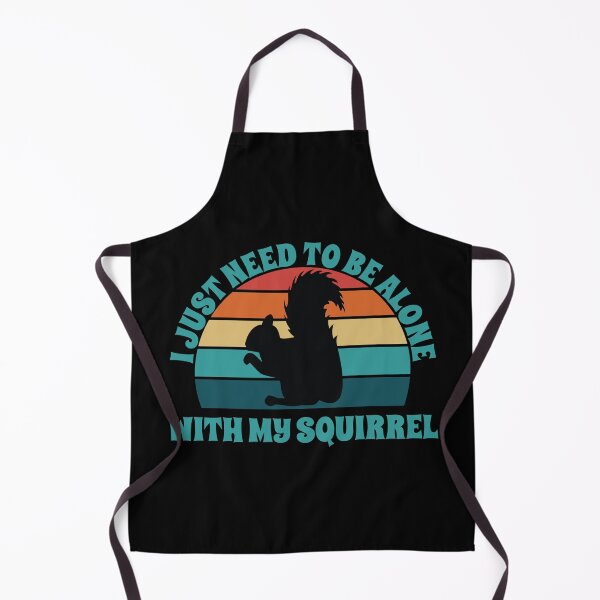 Item preview, I Just Need To Be Alone With My Squirrel Retro Sunset designed and sold by PeachesMommy.