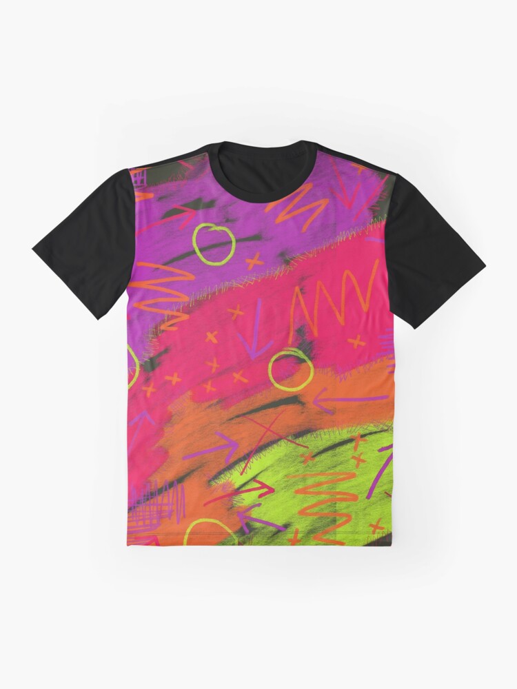 Thumbnail 4 of 5, Graphic T-Shirt, 80s infused with pizzazz designed and sold by LilyBurgess.