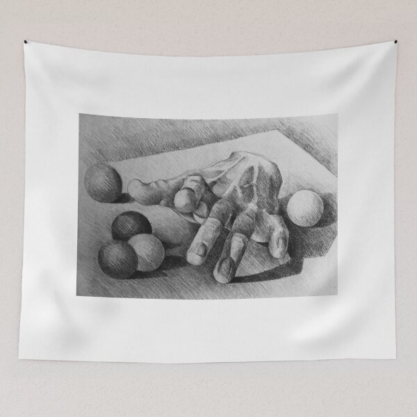 Item preview, Drawing illustration of gypsum hand designed and sold by oanaunciuleanu.