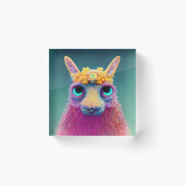 Llama Acrylic Block