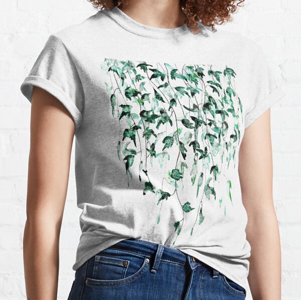 Item preview, hand painted Ivy on the wall watercolor designed and sold by ColorandColor.