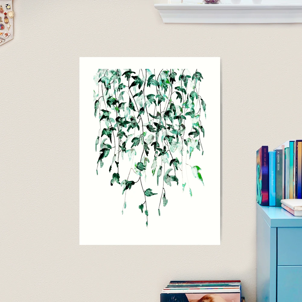 Kunstdruck for Sale mit "handgemaltes Efeu an der Wand Aquarell" von  ColorandColor | Redbubble