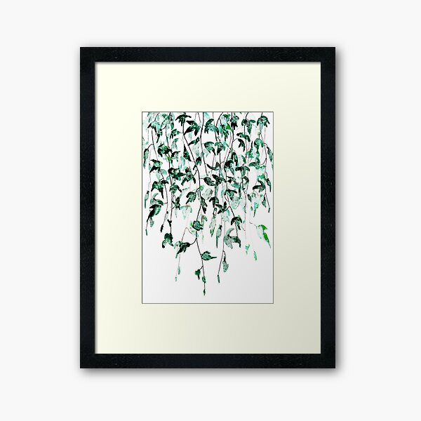 Item preview, hand painted Ivy on the wall watercolor designed and sold by ColorandColor.