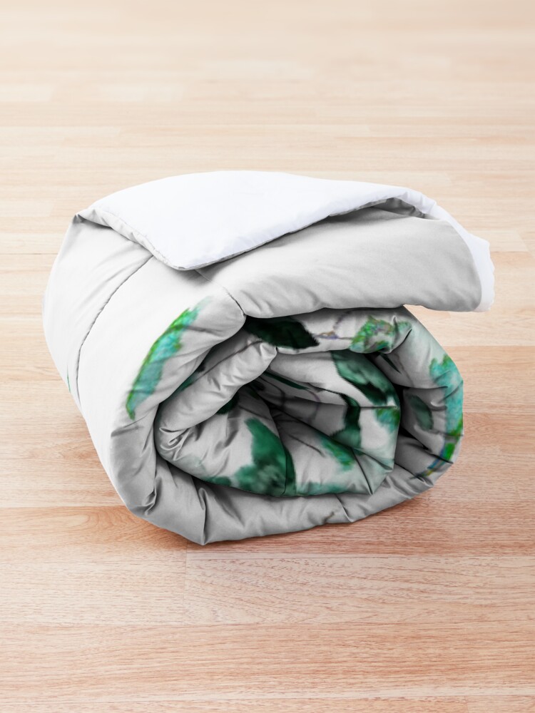 Alternate view of Ivy on the wall watercolor Comforter