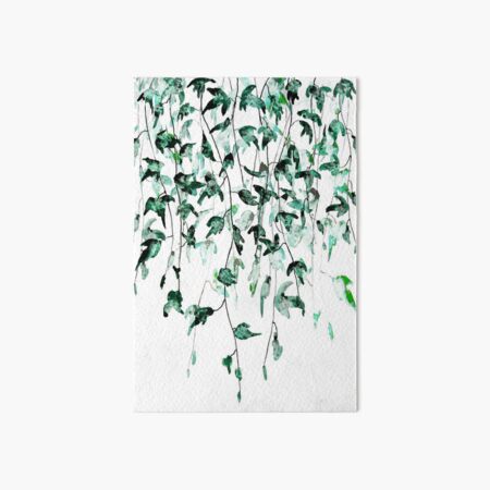 Ivy on the wall watercolor Art Board Print