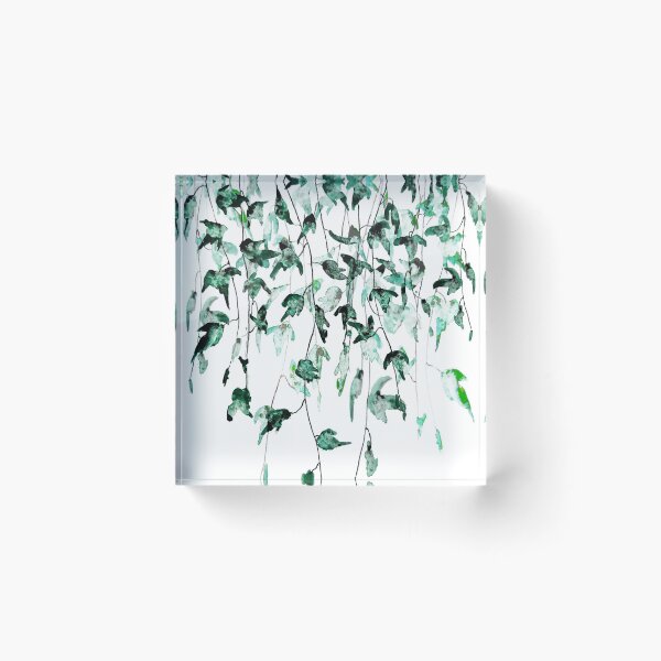 Item preview, hand painted Ivy on the wall watercolor designed and sold by ColorandColor.