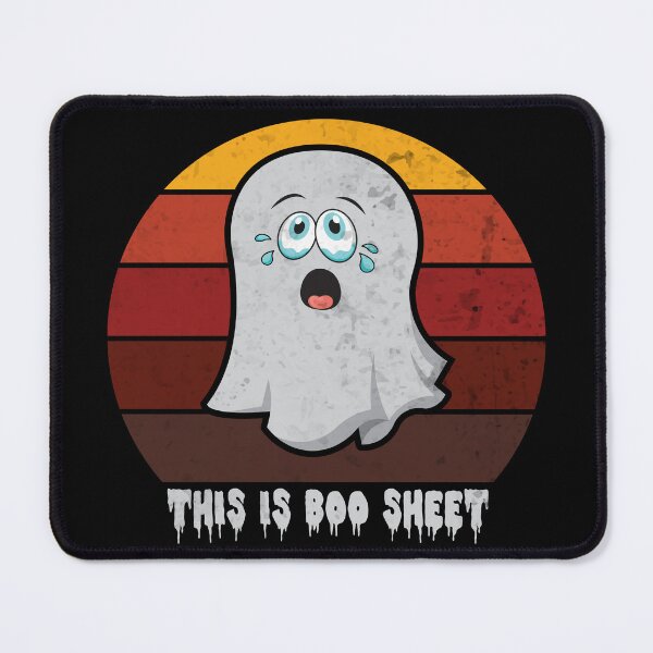 Item preview, This Is Boo Sheet Funny Halloween Grunge Vintage Design designed and sold by RaybenMedia.