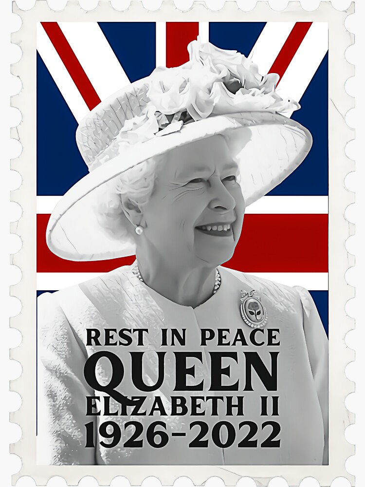 "Rip Queen Elizabeths II, 2022" Sticker for Sale by CoColin96 Redbubble