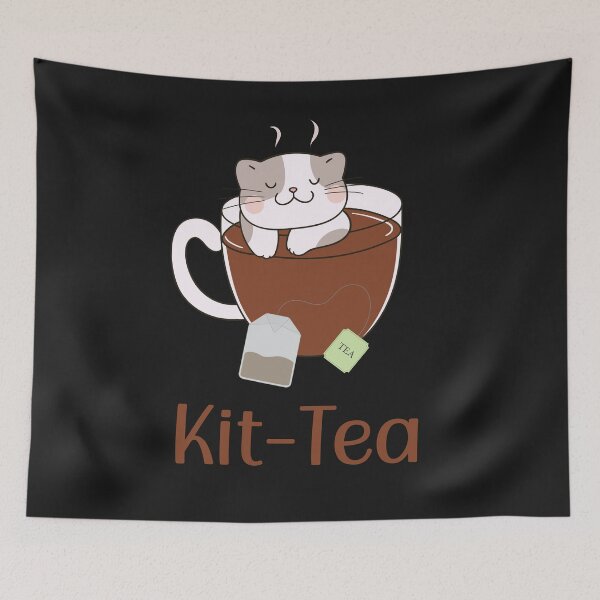 Item preview, Kit Tea Cute Kitty designed and sold by HappyLifeCreate.