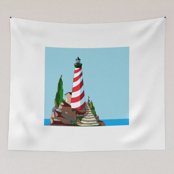 Item preview, A Tall Lighthouse on a Sunny Day designed and sold by judy snyder.