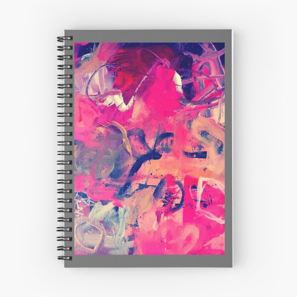 Item preview, Bright Colorful Abstract Painting, Pinks Purple  designed and sold by Grey Robinson.