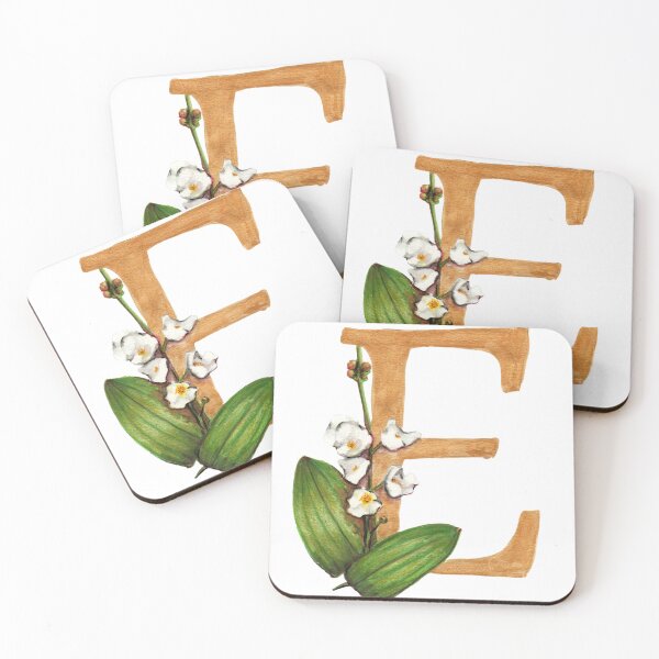 Item preview, floral letter e designed and sold by ninalatorre.