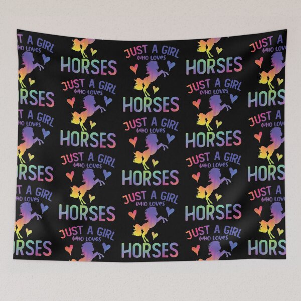 Item preview, Just A Girl Who Loves Horses Teenager Girl Horse Tie Dye designed and sold by Kevins16.