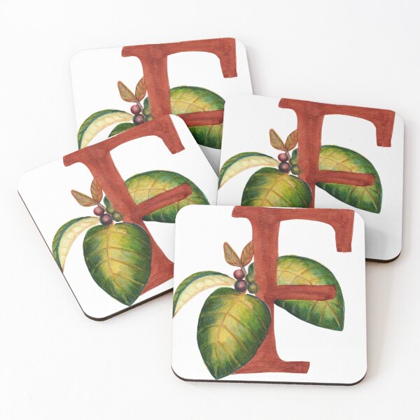 Item preview, botanical letter F designed and sold by ninalatorre.