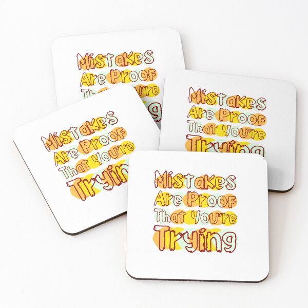Item preview, Mistakes are proof that you're trying  designed and sold by Shahd  Design.