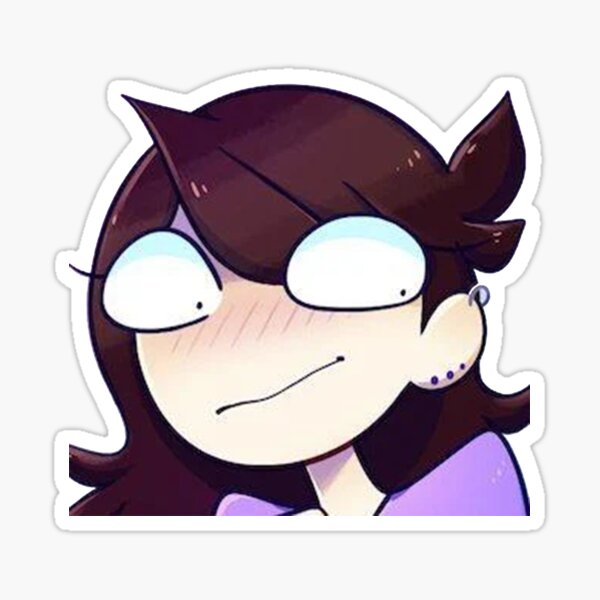 Jaiden animations funny eyes cute flying bird, parrot watching you funny   Sticker for Sale by SGS