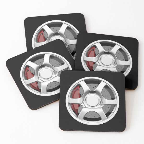 Item preview, American Super Car Wheel Design with Red Caliper designed and sold by ApexFibers.