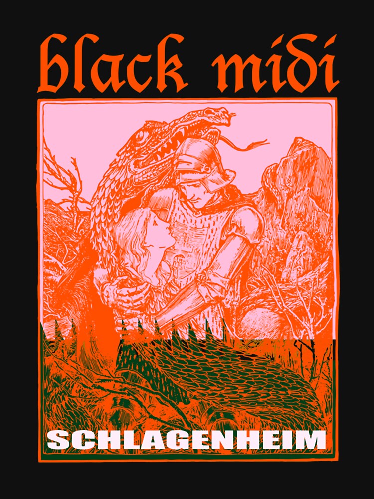 ミュージシャン black midi SCHLAGENHEIM TOUR T shirt NEW! Popular Black Midi Schlagenheim English Music Vintage T