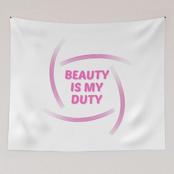 Item preview, Beauty is my duty line circle designed and sold by BeCoolByHarun.