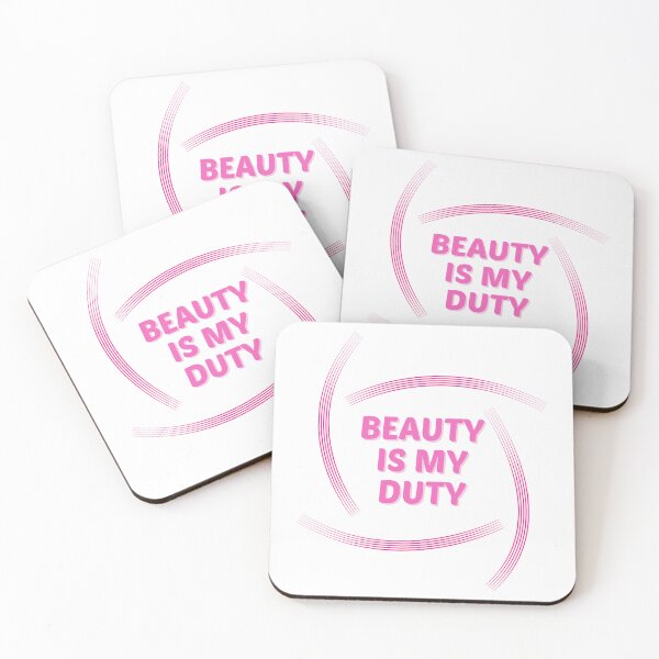 Item preview, Beauty is my duty line circle designed and sold by BeCoolByHarun.