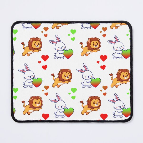 Item preview, Leo and Bunny with BJYX Love Heart Pattern Design designed and sold by DMJPRINT.