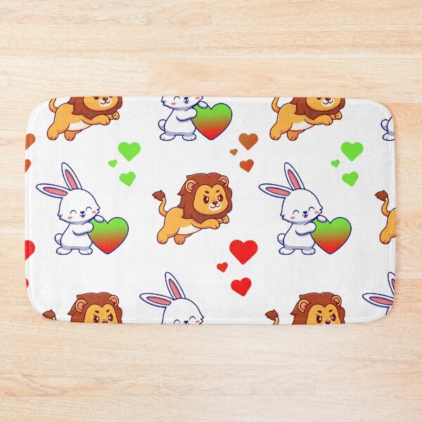 Item preview, Leo and Bunny with BJYX Love Heart Pattern Design  designed and sold by DMJPRINT.