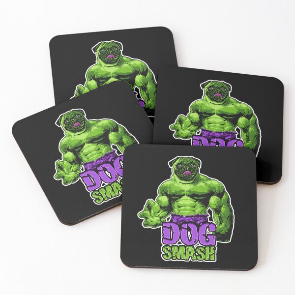 Item preview, DOG SMASH ! - Funny pug dog superhero designed and sold by BrainlabStudios.