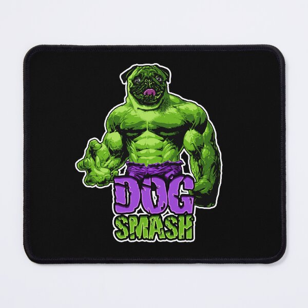 Item preview, DOG SMASH ! - Funny pug dog superhero designed and sold by BrainlabStudios.