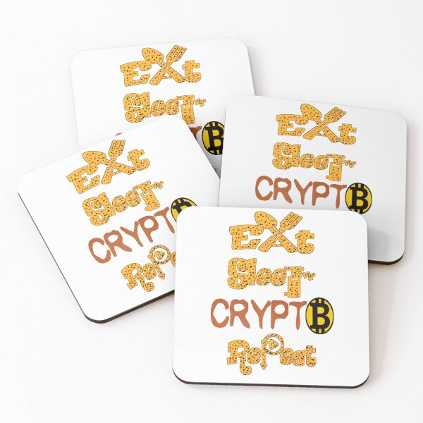 Item preview, Eat sleep crypto repeat,  designed and sold by Chakilogy.