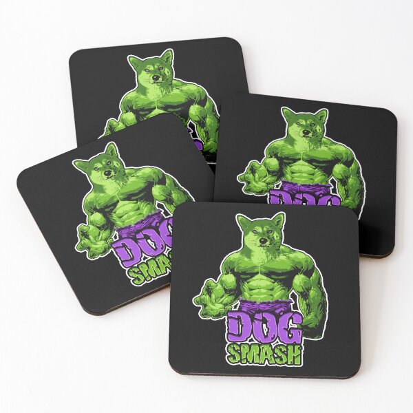 Item preview, DOG SMASH ! - Funny Shiba Inu Superhero designed and sold by BrainlabStudios.
