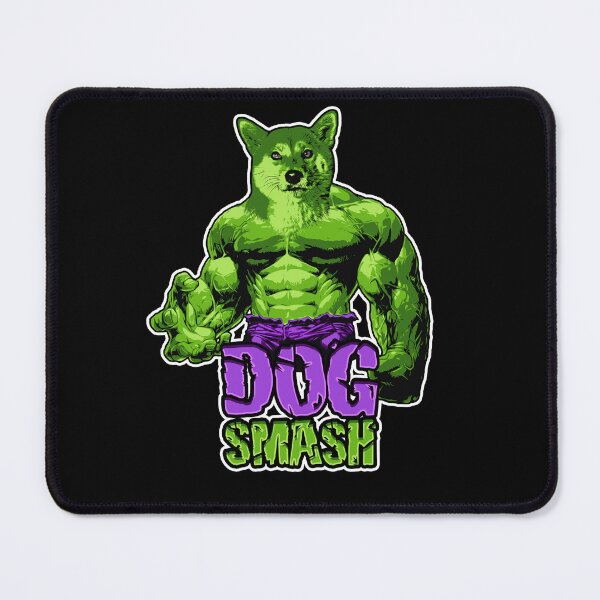 Item preview, DOG SMASH ! - Funny Shiba Inu Superhero designed and sold by BrainlabStudios.