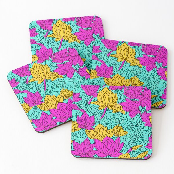 Item preview, Digital art of lotus flower pattern,  designed and sold by Art-of-AI.