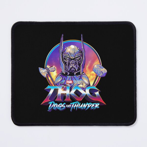 Item preview, THOG - Dogs and Thunder - Funny French Bulldog Superhero designed and sold by BrainlabStudios.