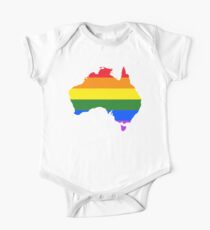 Australia LGBTQ Equality Rainbow Flag One Piece - Short Sleeve
