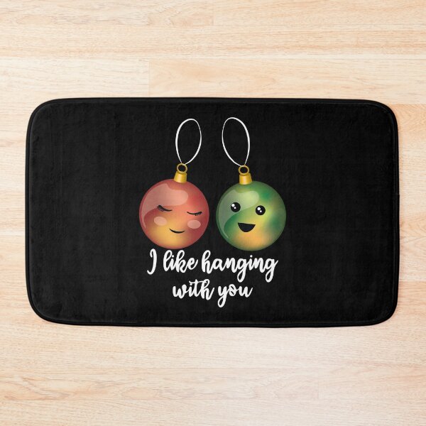 Item preview, I Like Hanging With You - Funny Cute Christmas Puns designed and sold by TheInkElephant.