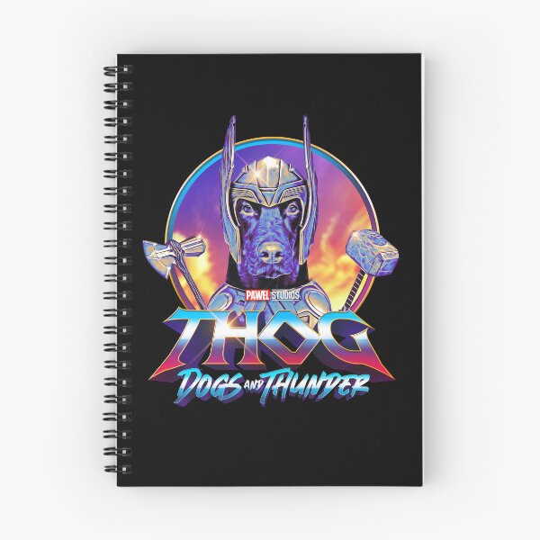 Item preview, THOG - Dogs and Thunder - Funny Doberman Superhero designed and sold by BrainlabStudios.