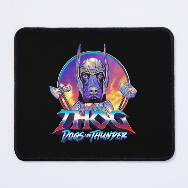 Item preview, THOG - Dogs and Thunder - Funny Doberman Superhero designed and sold by BrainlabStudios.