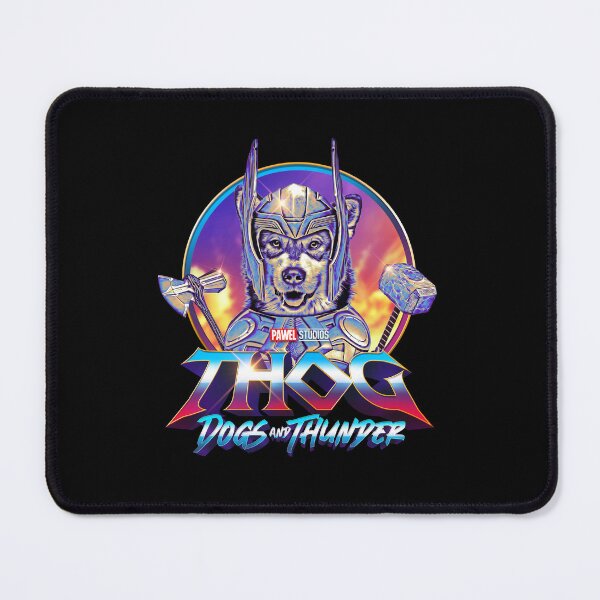 Item preview, THOG - Dogs and Thunder - Funny Alaskan Malamute Superhero designed and sold by BrainlabStudios.