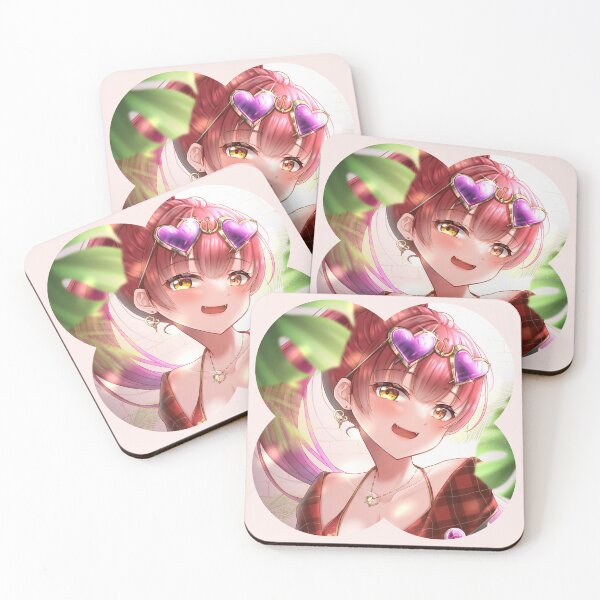Item preview, Houshou Marine Vtuber Hololive Virtual Youtuber Clover Shape designed and sold by creativille.