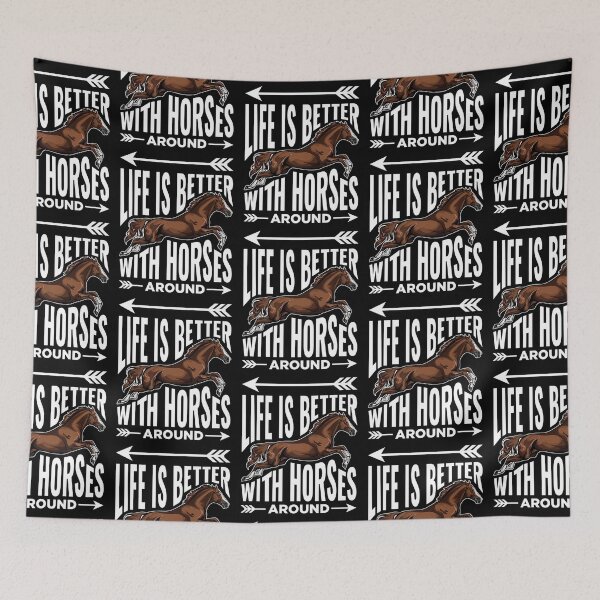 Item preview, Life Is Better With Horses Riding Horse Equestrian Lover designed and sold by Kevins16.